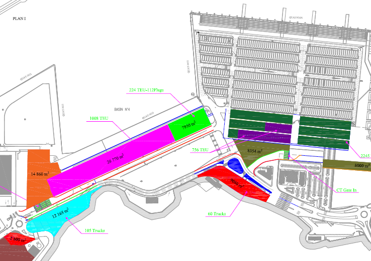 Reorganization and Redistribution of zones inside port Beirut premises<br><br>